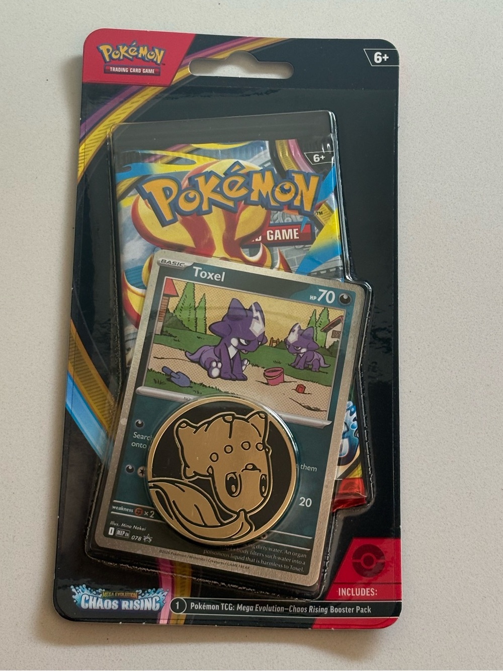 Pokemon TGG: Mega Evolution  Chaos Rising Booster Size OS